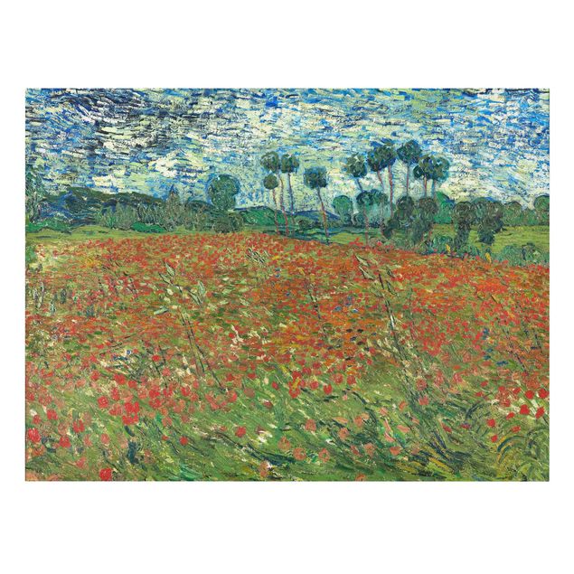 Canvas schilderijen Vincent Van Gogh - Poppy Field