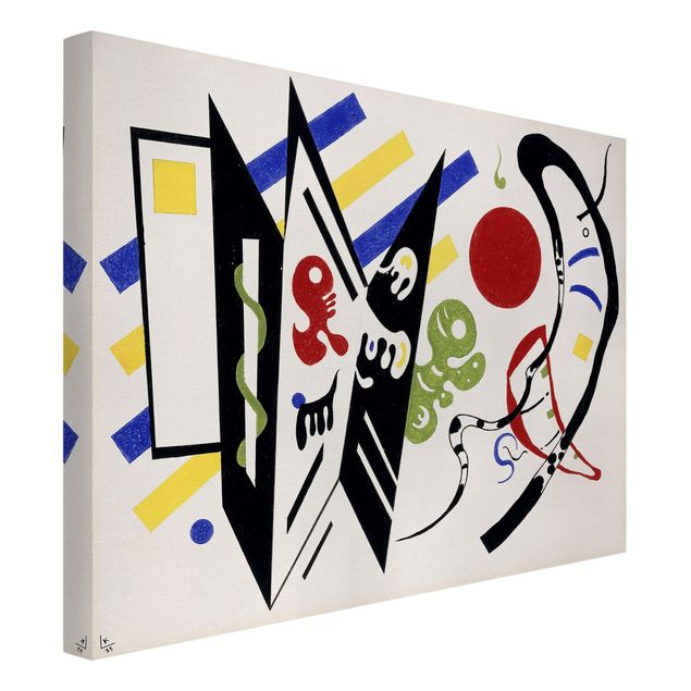 Canvas schilderijen Wassily Kandinsky - Reciproque