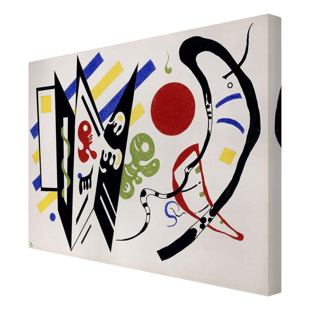 Canvas schilderijen Wassily Kandinsky - Reciproque