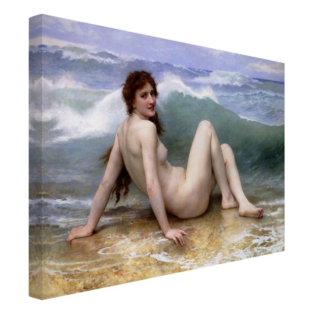 Canvas schilderijen William Adolphe Bouguereau - The Wave