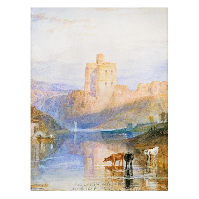 Canvas schilderijen William Turner - Norham Castle