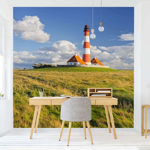 Fotobehang Lighthouse In Schleswig-Holstein
