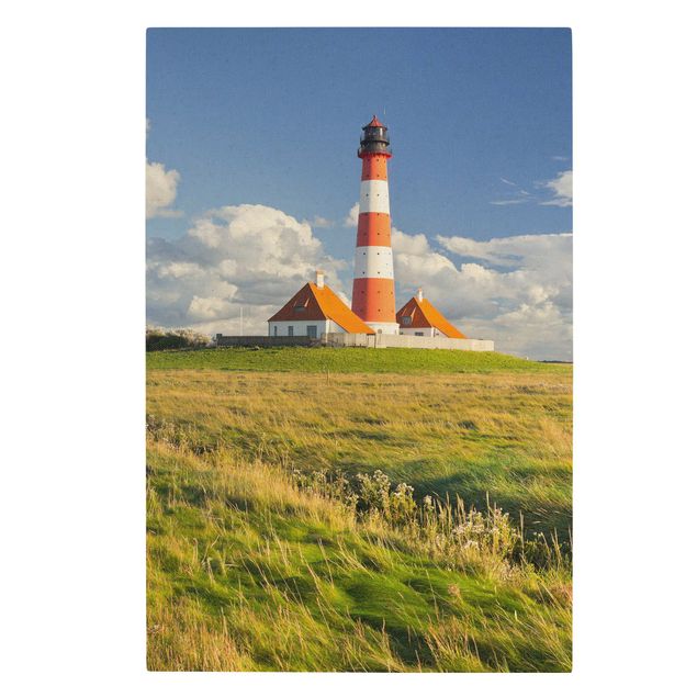 Natuurlijk canvas schilderijen Lighthouse In Schleswig-Holstein