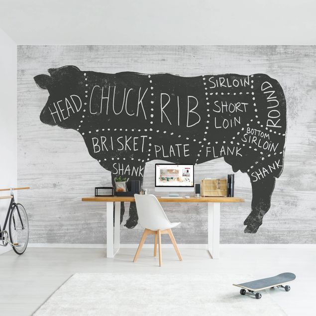 Fotobehang Butcher Board - Beef