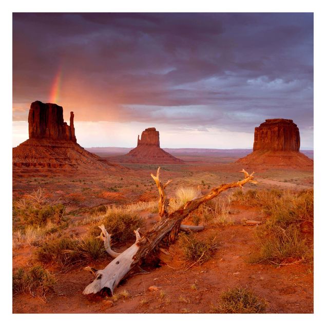 Fotobehang Monument Valley At Sunset