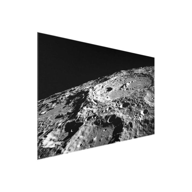 Glasschilderijen NASA Picture Moon Crater