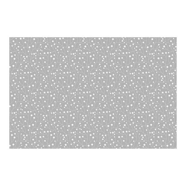 Fotobehang Natural Pattern Growth With Dots On Gray
