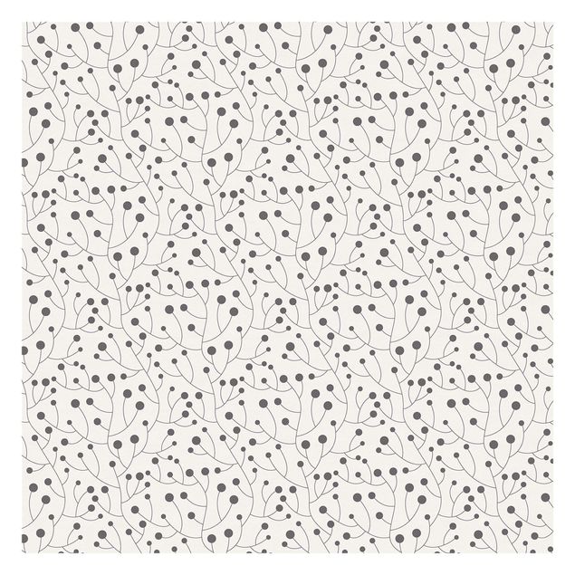 Fotobehang Natural Pattern Growth With Dots Gray