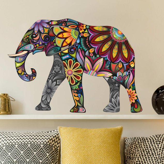 Muurstickers Afrika No.651 Elephant pattern