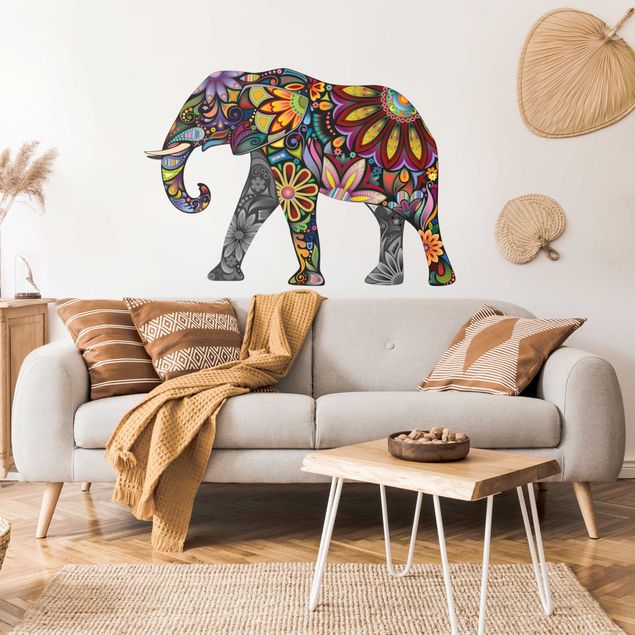 Muurstickers dieren No.651 Elephant pattern