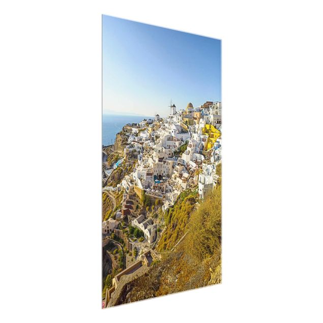 Glasschilderijen Oia On Santorini