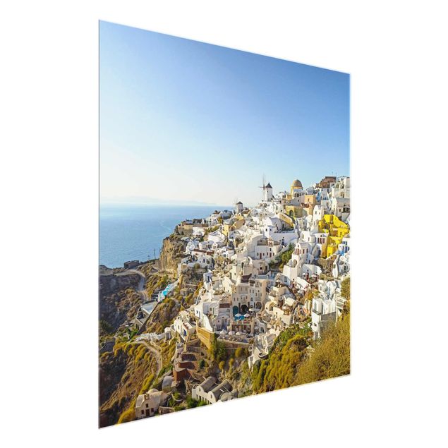 Glasschilderijen Oia On Santorini