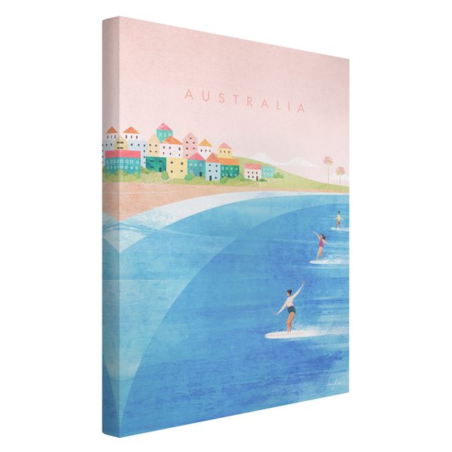 Canvas schilderijen - Travel poster - Australia