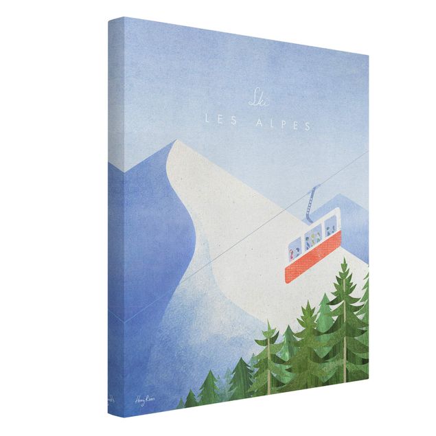 Canvas schilderijen Tourism Campaign - Les Alpes