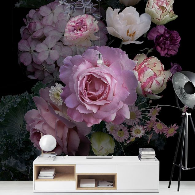 Fotobehang Bouquet Of Gorgeous Roses
