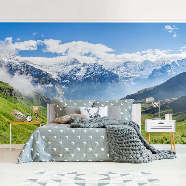 Fotobehang Swiss Alpine Panorama