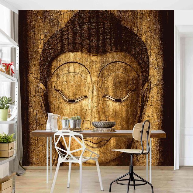 Fotobehang Smiling Buddha