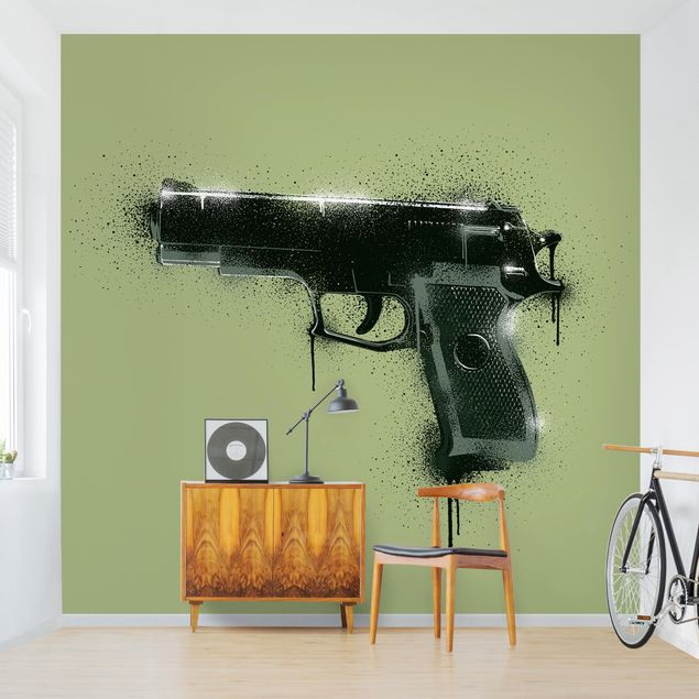 Fotobehang Sprayed Gun