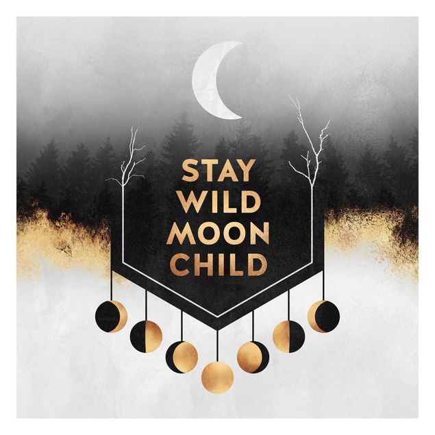 Fotobehang Stay Wild Moon Child