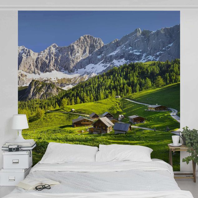 Fotobehang Styria Alpine Meadow