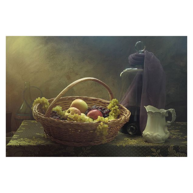 Fotobehang Still Life With Fruit Basket