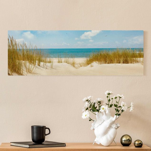 Natuurlijk canvas schilderijen Beach On The North Sea