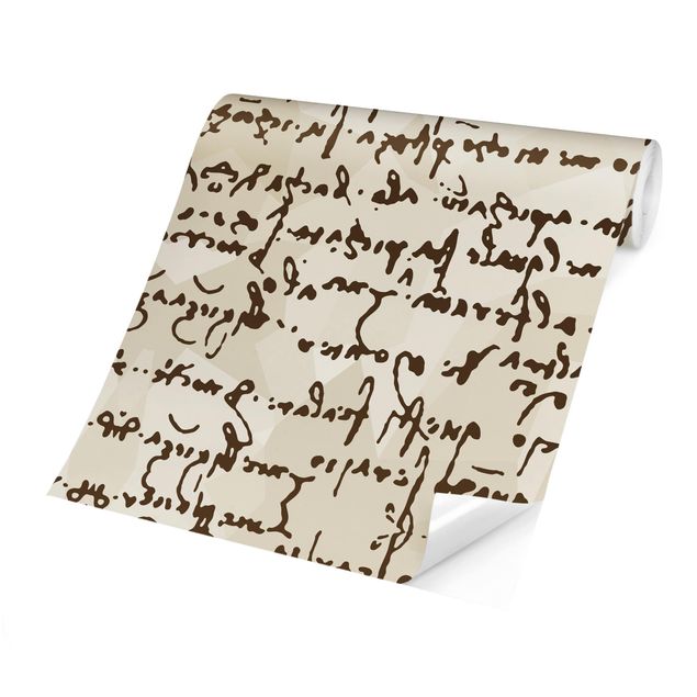 Patroonbehang Da Vinci Manuscript