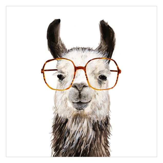 Fotobehang Hip Lama With Glasses IV