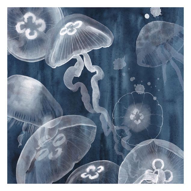 Fotobehang Moon Jellyfish I