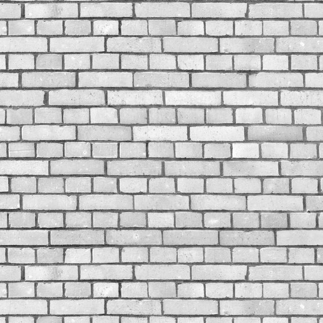 Fotobehang Brick Wall White