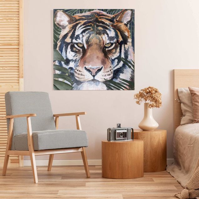 Canvas schilderijen - Tiger In The Jungle