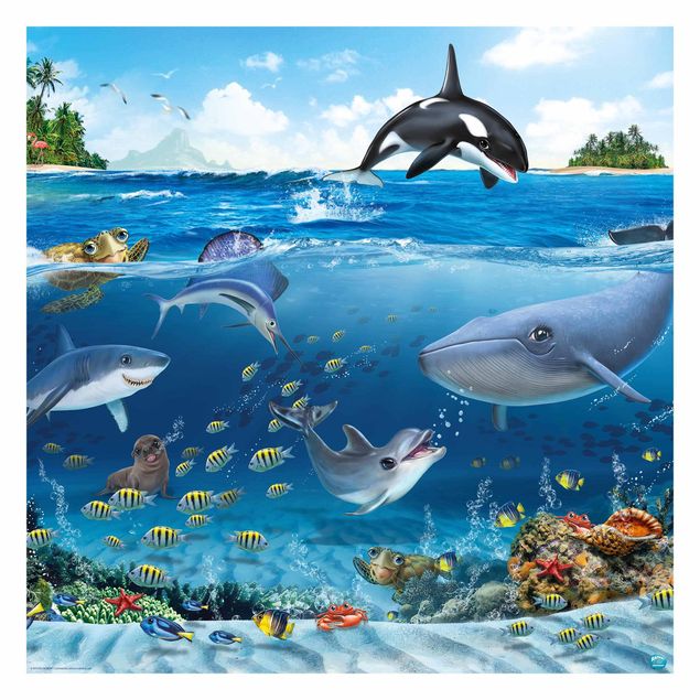 Fotobehang - Animal Club International - Underwater World With Animals