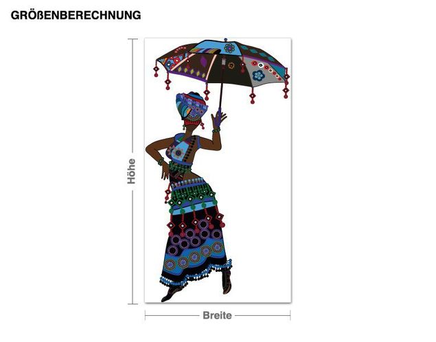 Muurstickers Afrika Ethnic Fashion