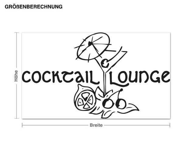 Muurstickers Cocktail Lounge