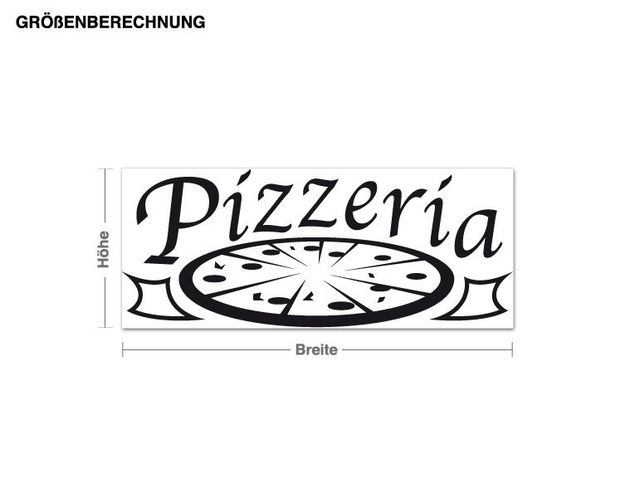 Muurstickers Pizzeria