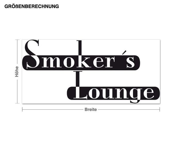 Muurstickers Smokers Lounge