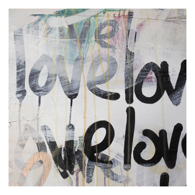 Leinwandbild - We love Graffiti - Quadrat - 1:1