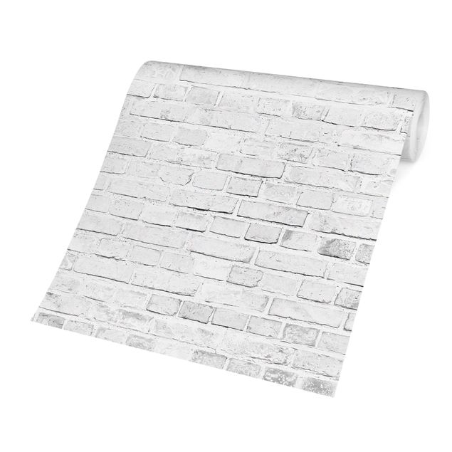 Fotobehang White Brick Wall