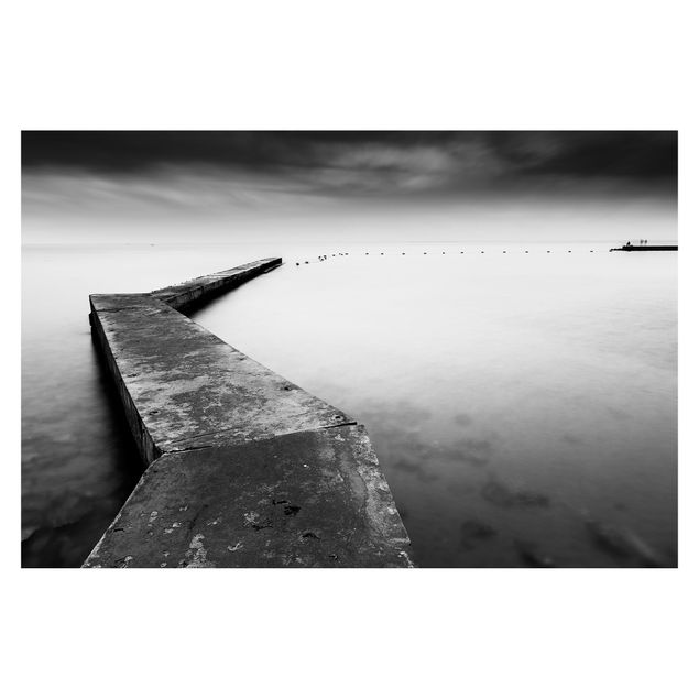 Fotobehang Great Pier In Black And White