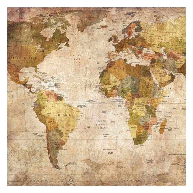 Fotobehang - World Map