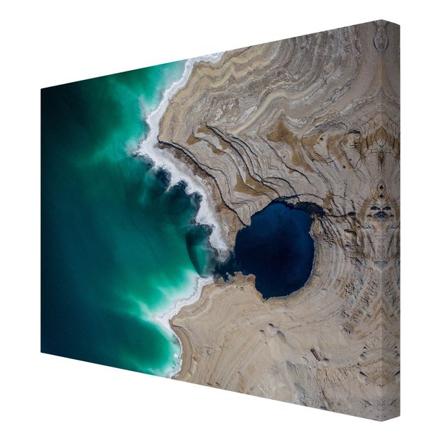 Canvas schilderijen Wild Coastal Bay In Israel