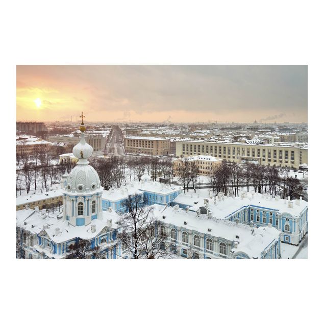Fotobehang Winter In St. Petersburg