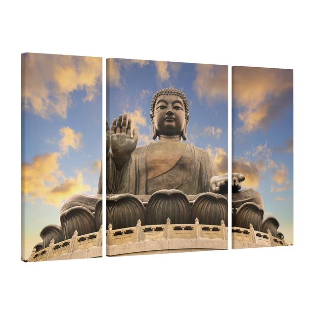 Canvas schilderijen - 3-delig Big Buddha