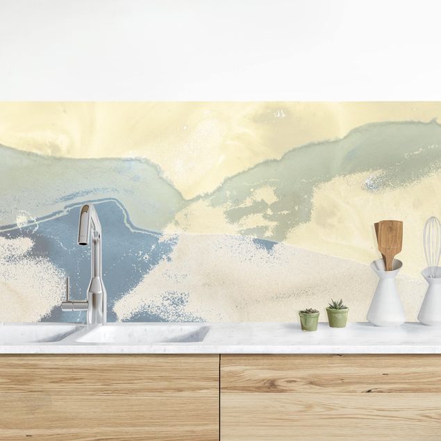 Achterwand voor keuken abstract Ocean And Desert II