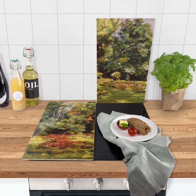 Kookplaat afdekplaten Max Liebermann - Flower Terrace Wannseegarten