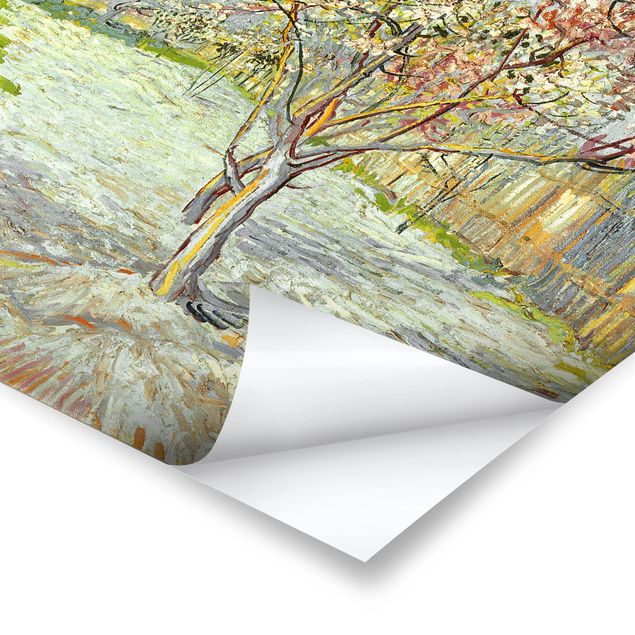 Posters Vincent van Gogh - Flowering Peach Trees
