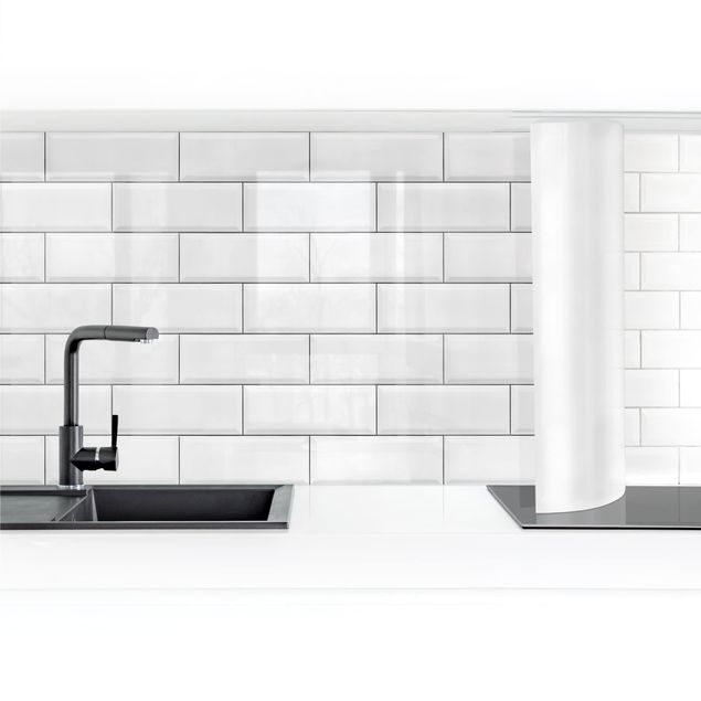 Achterwand voor keuken White Ceramic Tiles