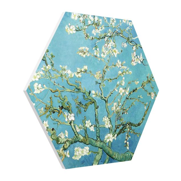 Hexagons Forex schilderijen Vincent Van Gogh - Almond Blossoms