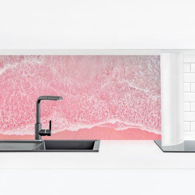 Achterwand voor keuken strand & zee Ocean In Pink