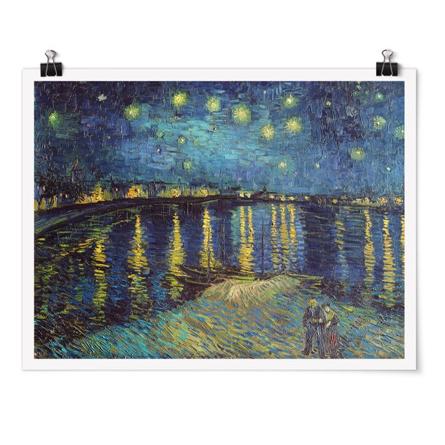 Posters Vincent Van Gogh - Starry Night Over The Rhone